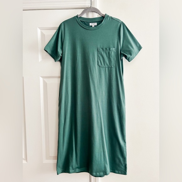 NWOT Indie & Co. Tee Shirt Midi Dress in Jade size Medium - Picture 4 of 7